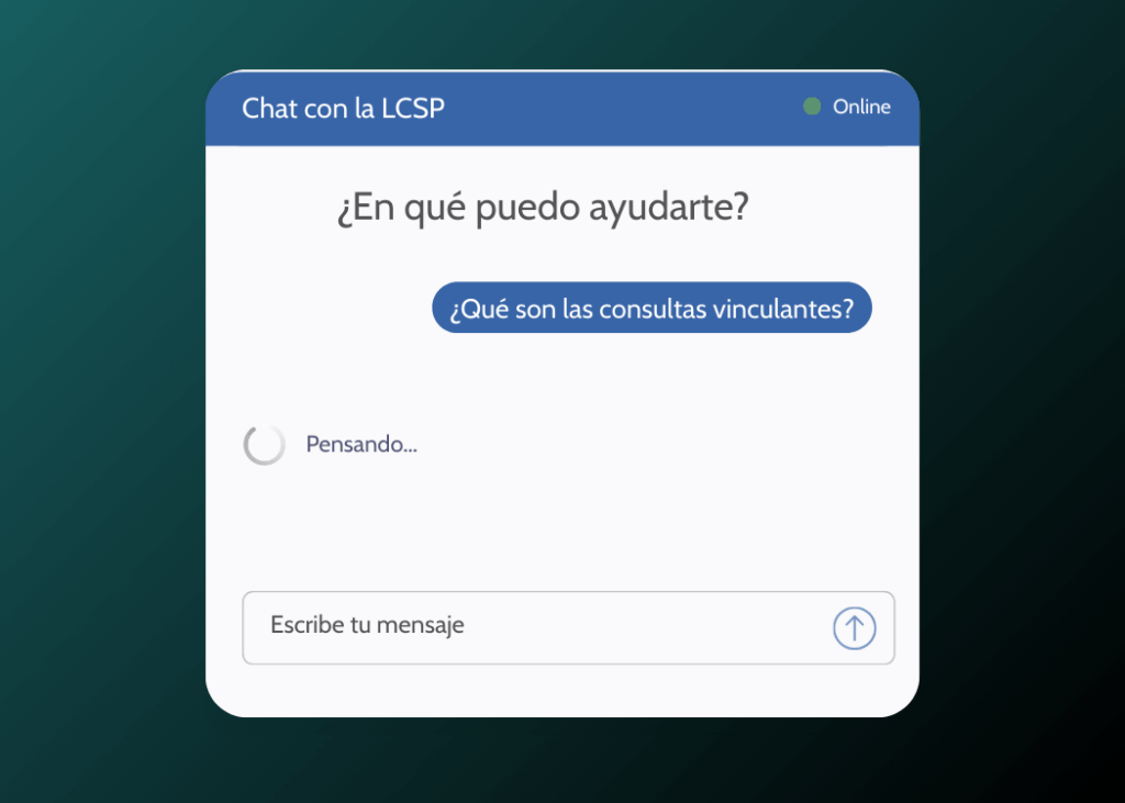 chat con la ley para consultas juridicas de ia we tender