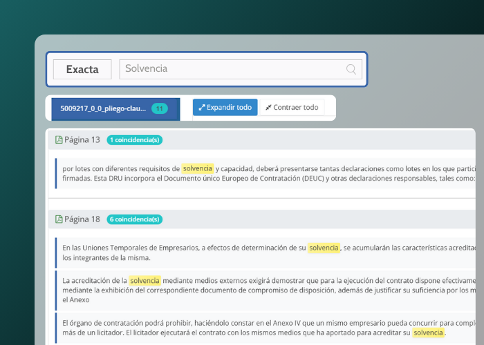 busuqueda en pliegos ia licitaciones sanitarias