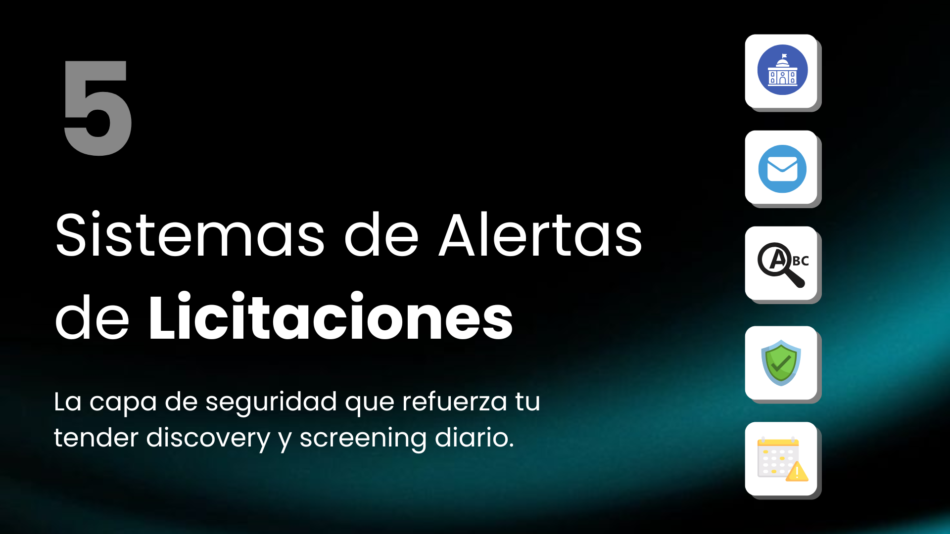 Sistemas de alertas licitaciones sanitarias eficientes - WeTender